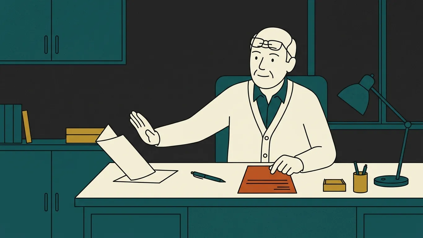 A retired investor pushes a car wash brochure aside and reaches for a government bond form